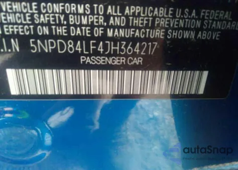 2018 Hyundai Elantra Value Edition из США, поврежденный, VIN 5NPD84LF4JH364217